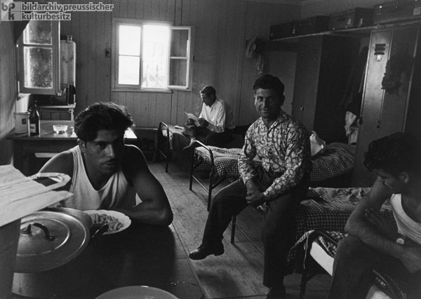 "Guest Workers" in their Living Quarters in Frankfurt am Main (1959)